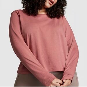 VS PINK Cotton Long Sleeve T-Shirt